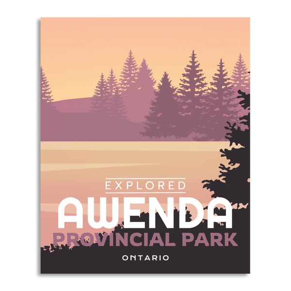 Awenda Provincial Park 'Explored' Poster