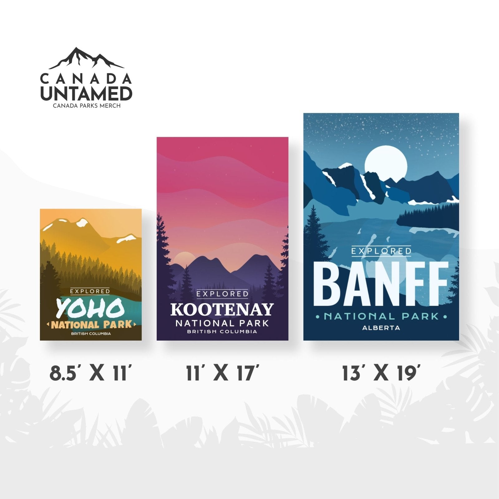Park – Canada Untamed Poster Banff \'Explored\' National