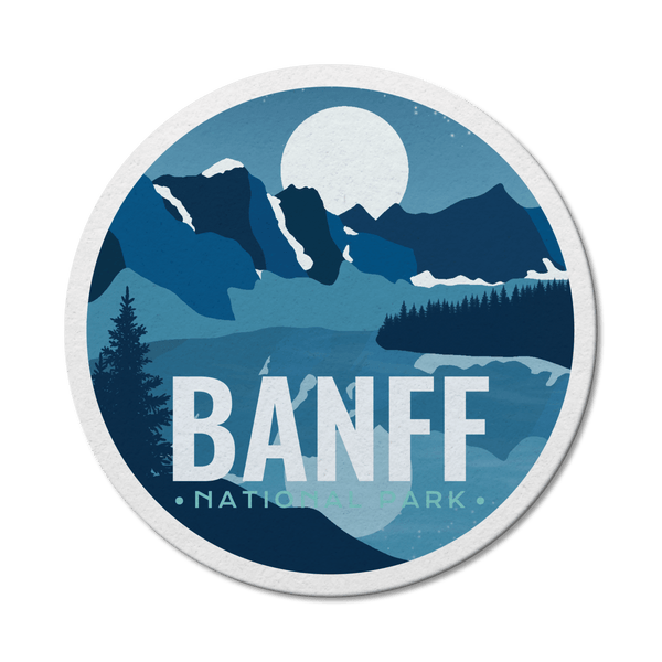 Banff National Park of Canada Waterproof Vinyl Sticker - Canada Untamed