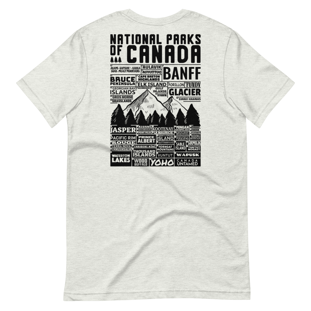 Canada National Parks Checklist Unisex T-Shirt - Canada Untamed