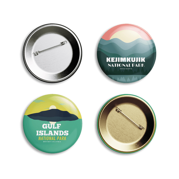 Canada National Parks Pinback Buttons - Canada Untamed