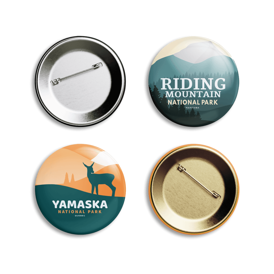 Canada National Parks Pinback Buttons - Canada Untamed
