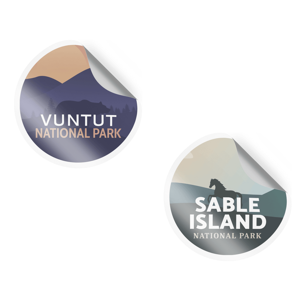Canada National Parks Waterproof Vinyl Stickers - Canada Untamed