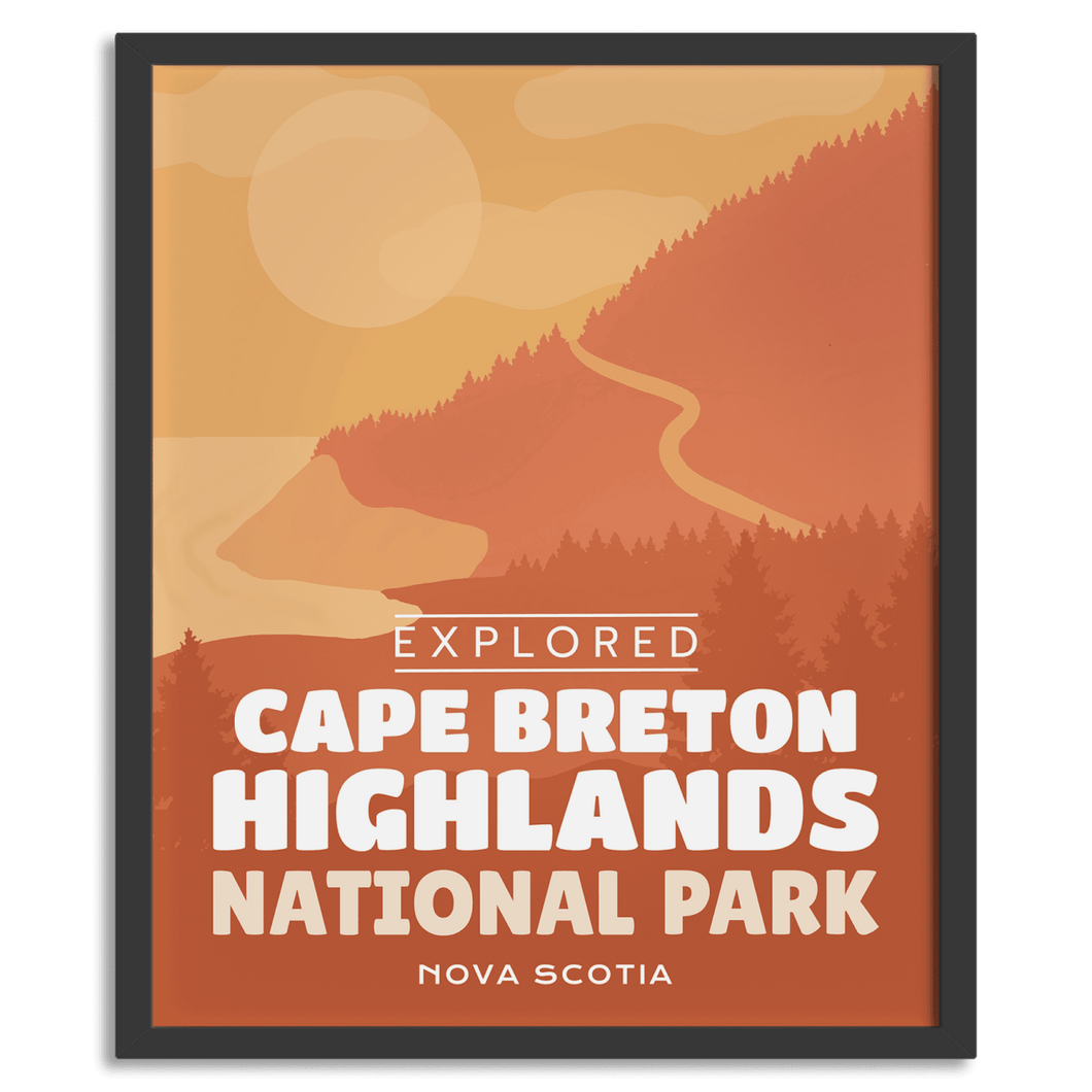 Cape Breton Highlands National Park 'Explored' Poster - Canada Untamed