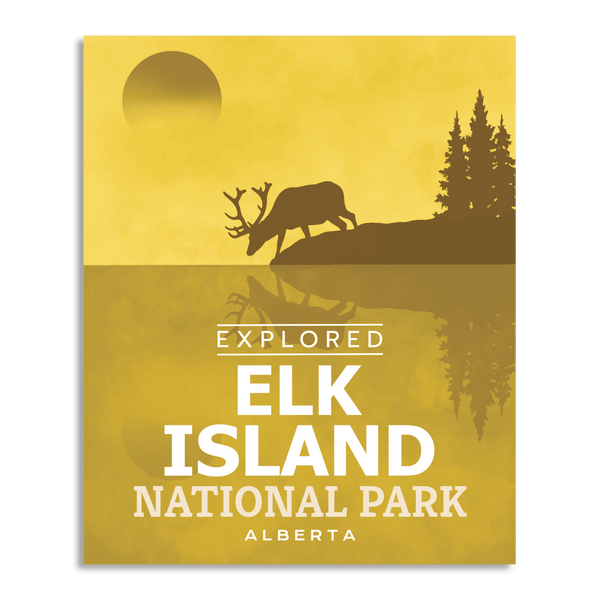 Elk Island National Park 'Explored' Poster - Canada Untamed