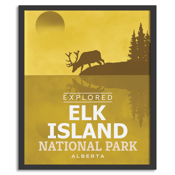 Elk Island National Park 'Explored' Poster