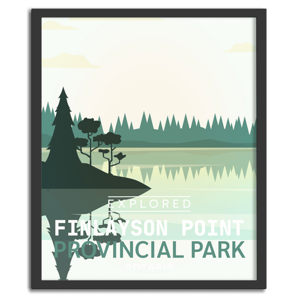 Finlayson Point Provincial Park 'Explored' Poster - Canada Untamed