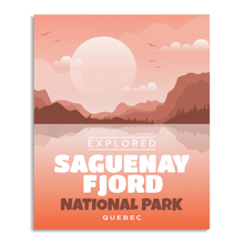 Load image into Gallery viewer, Fjord Saguenay National Park &#39;Explored&#39; Poster - Canada Untamed
