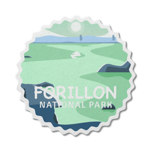 Load image into Gallery viewer, Forillon National Park of Canada Waterproof Vinyl Sticker - Canada Untamed
