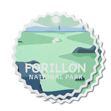 Load image into Gallery viewer, Forillon National Park of Canada Waterproof Vinyl Sticker - Canada Untamed
