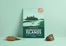 Load image into Gallery viewer, Georgian Bay Islands National Park &#39;Explored&#39; Poster - Canada Untamed
