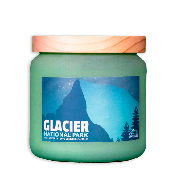 Glacier National Park 'RAIN WATER' Scented Candle - Canada Untamed
