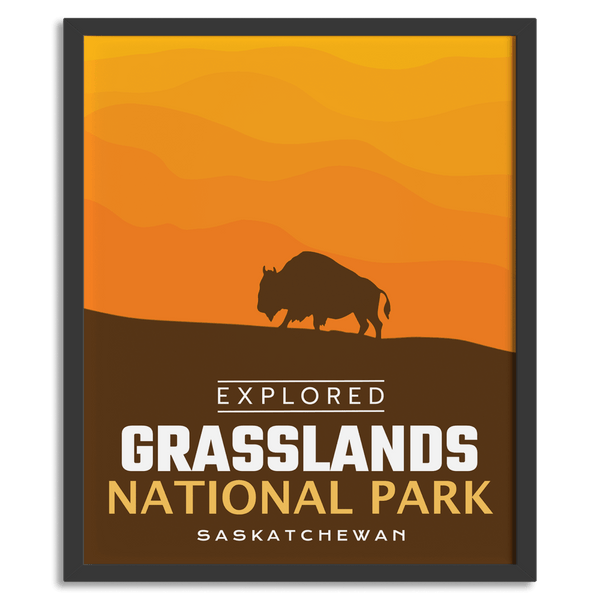 Grasslands National Park 'Explored' Poster