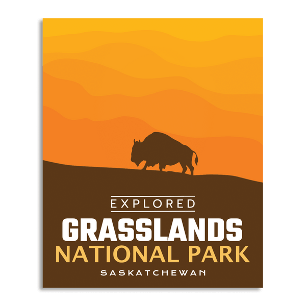 Grasslands National Park 'Explored' Poster