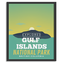 Load image into Gallery viewer, Gulf Islands National Park &#39;Explored&#39; Poster - Canada Untamed
