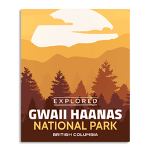 Load image into Gallery viewer, Gwaii Haanas National Park &#39;Explored&#39; Poster
