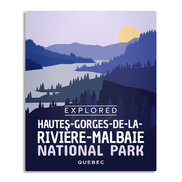 Hautes-Gorges-de-la-Riviere-Malbaie National Park 'Explored' Poster - Canada Untamed