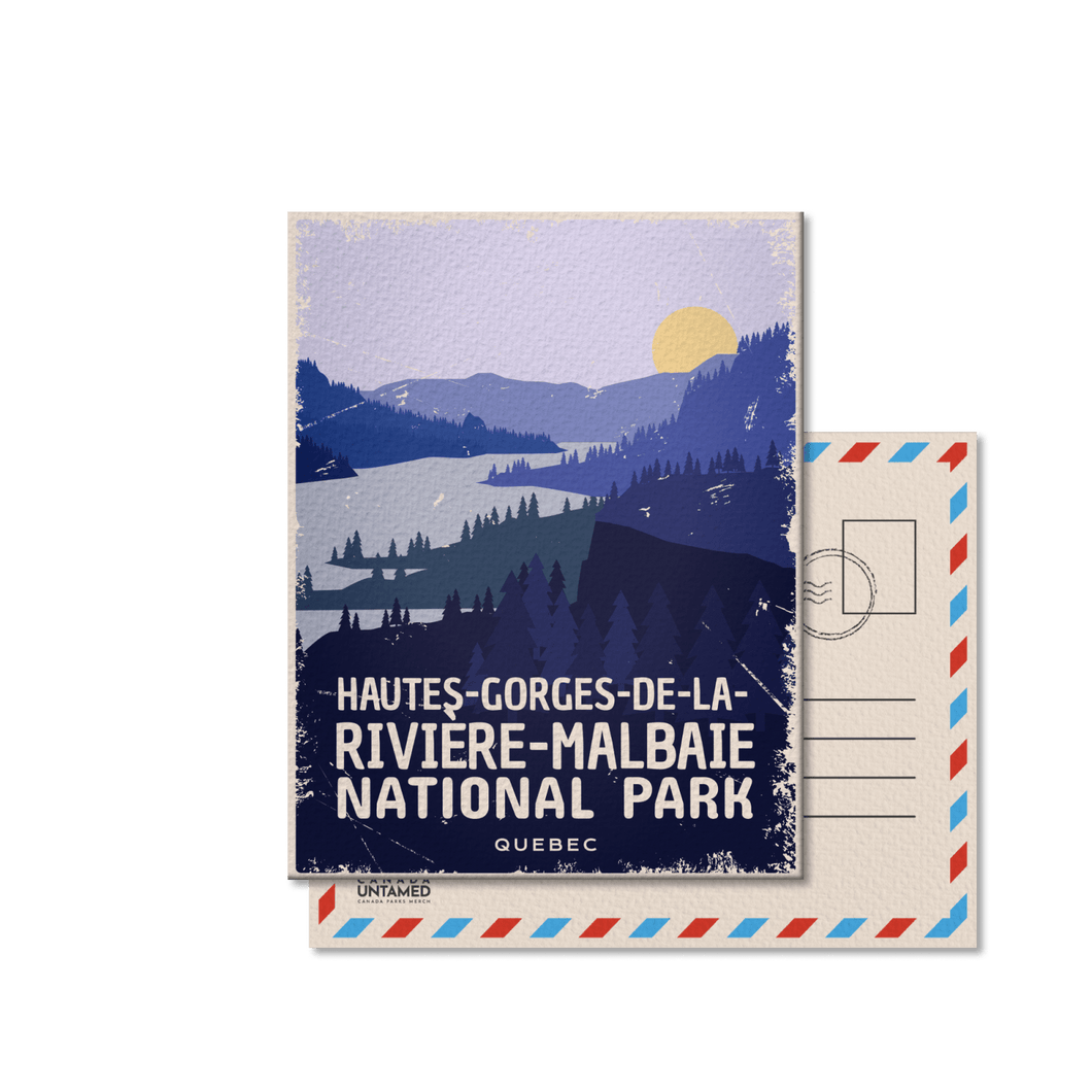 Hautes-Gorges-de-la-Riviere-Malbaie Quebec National Park Postcard - Canada Untamed
