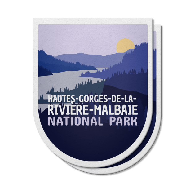 Hautes-Gorges-de-la-Rivière-Malbaie Quebec National Park Waterproof Vinyl Sticker - Canada Untamed