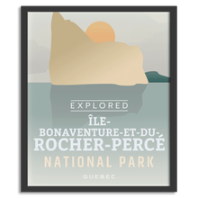 Load image into Gallery viewer, Ile-Bonaventure-et-du-Rocher-Percé National Park &#39;Explored&#39; Poster - Canada Untamed
