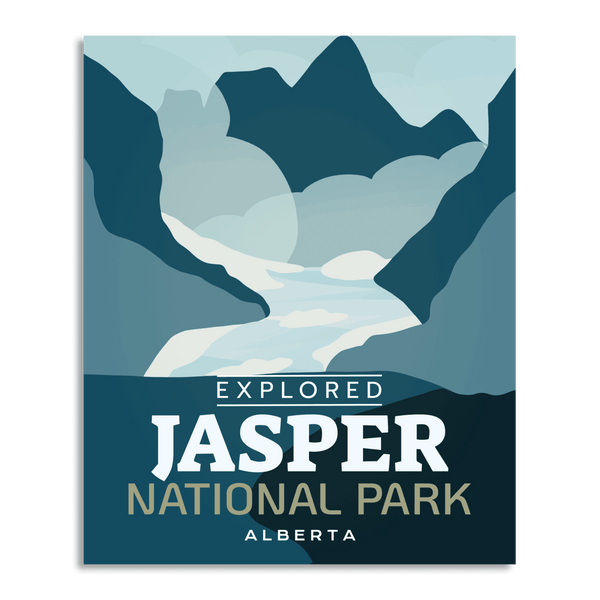 Jasper National Park 'Explored' Poster