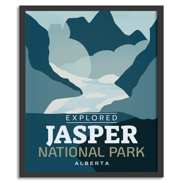 Jasper National Park 'Explored' Poster