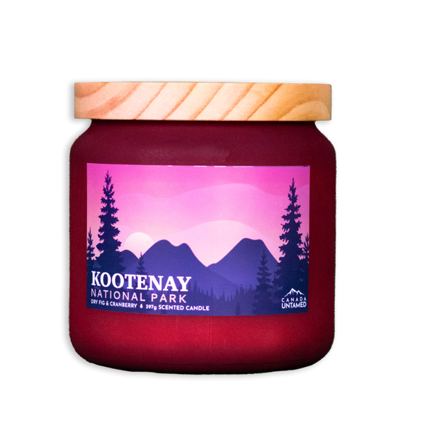 Kootenay National Park 'DRY FIG & CRANBERRY' Scented Candle - Canada Untamed