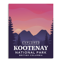 Load image into Gallery viewer, Kootenay National Park &#39;Explored&#39; Poster

