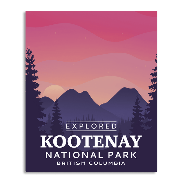 Kootenay National Park 'Explored' Poster