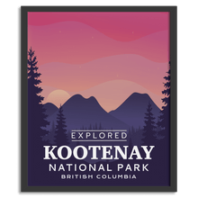 Load image into Gallery viewer, Kootenay National Park &#39;Explored&#39; Poster - Canada Untamed
