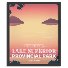 Load image into Gallery viewer, Lake Superior Provincial Park &#39;Explored&#39; Poster
