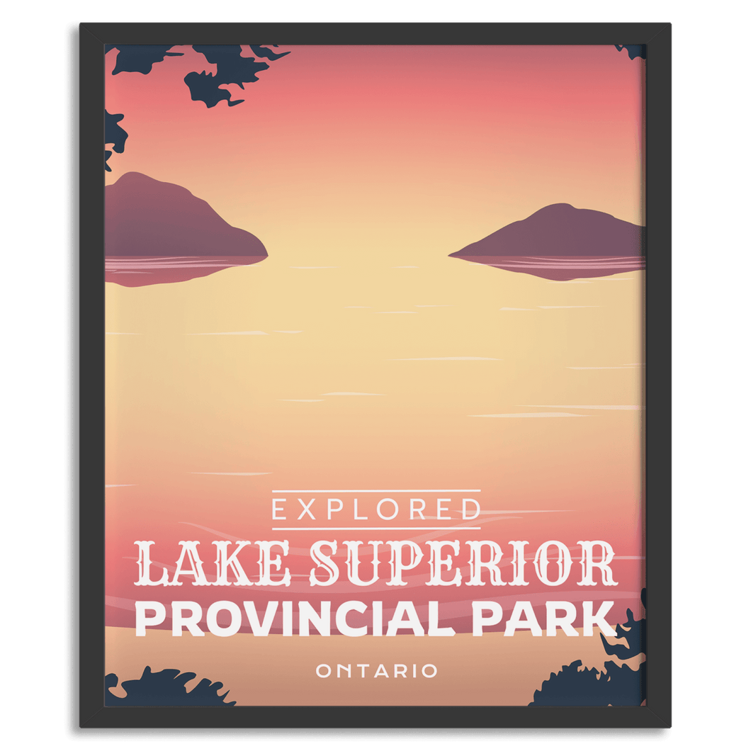 Lake Superior Provincial Park 'Explored' Poster - Canada Untamed