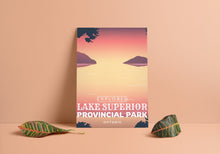 Load image into Gallery viewer, Lake Superior Provincial Park &#39;Explored&#39; Poster - Canada Untamed
