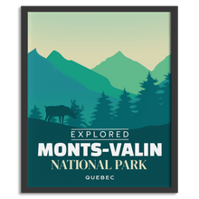 Load image into Gallery viewer, Monts-Valin National Park &#39;Explored&#39; Poster - Canada Untamed
