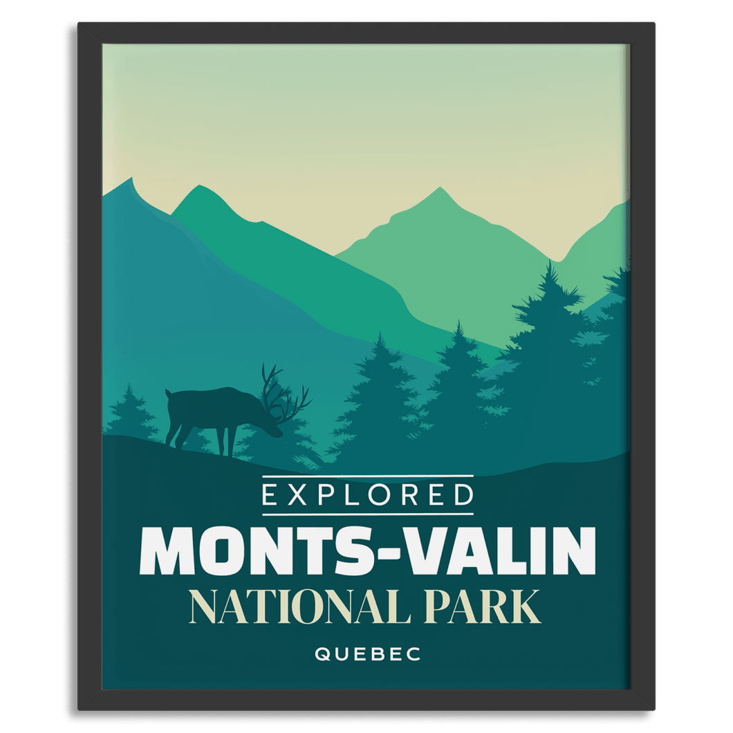 Monts-Valin National Park 'Explored' Poster - Canada Untamed