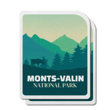 Load image into Gallery viewer, Monts-Valin Quebec National Park Waterproof Vinyl Sticker - Canada Untamed
