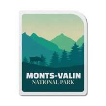 Load image into Gallery viewer, Monts-Valin Quebec National Park Waterproof Vinyl Sticker - Canada Untamed
