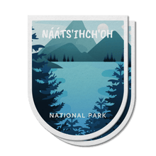 Load image into Gallery viewer, Naats&#39;ihch&#39;oh National Park of Canada Waterproof Vinyl Sticker - Canada Untamed
