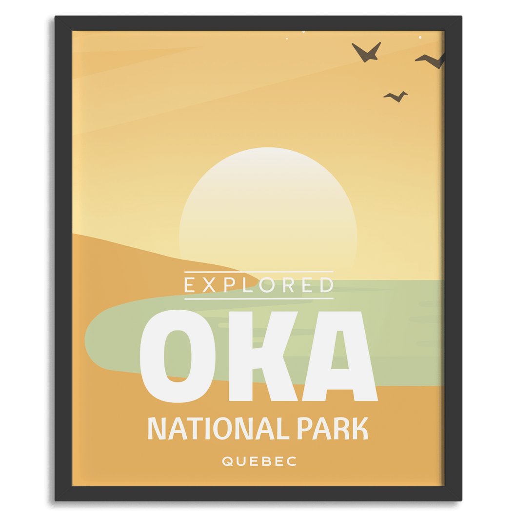 Oka National Park 'Explored' Poster - Canada Untamed