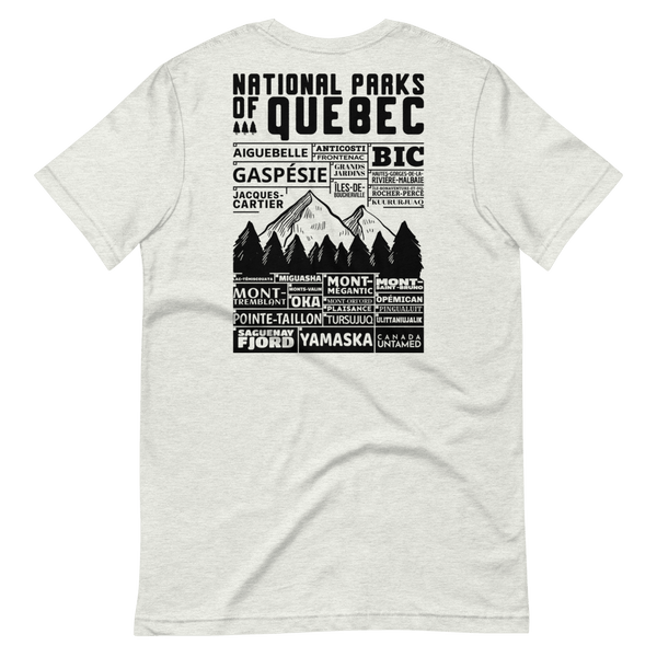 Quebec National Parks Checklist Unisex T-Shirt - Canada Untamed