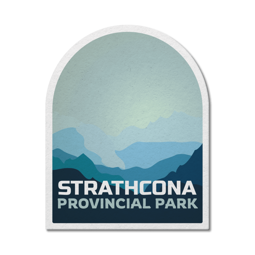 Strathcona British Columbia Provincial Park Waterproof Vinyl Sticker - Canada Untamed