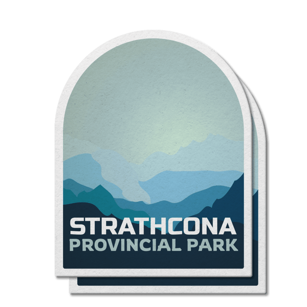 Strathcona British Columbia Provincial Park Waterproof Vinyl Sticker - Canada Untamed