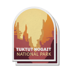Load image into Gallery viewer, Tuktut Nogait National Park of Canada Waterproof Vinyl Sticker - Canada Untamed
