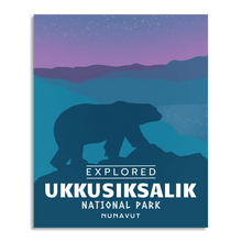 Load image into Gallery viewer, Ukkusiksalik National Park &#39;Explored&#39; Poster

