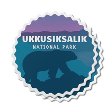 Load image into Gallery viewer, Ukkusiksalik National Park of Canada Waterproof Vinyl Sticker - Canada Untamed
