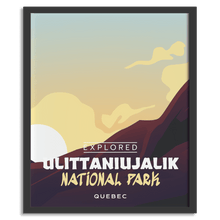 Load image into Gallery viewer, Ulittaniujalik National Park &#39;Explored&#39; Poster
