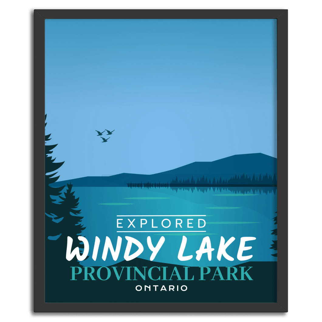 Windy Lake Provincial Park 'Explored' Poster - Canada Untamed