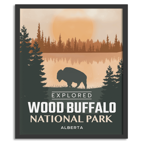 Wood Buffalo National Park 'Explored' Poster