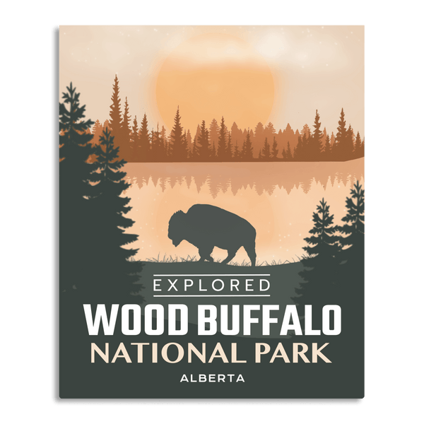 Wood Buffalo National Park 'Explored' Poster