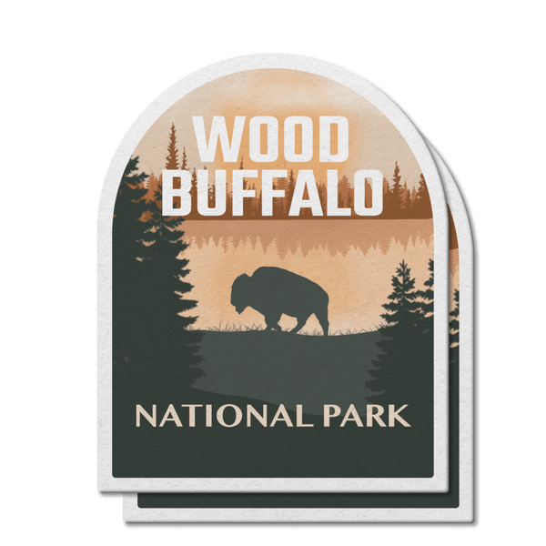 Wood Buffalo National Park of Canada Waterproof Vinyl Sticker - Canada Untamed